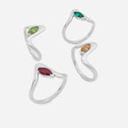 SORA Light Green Lab Diamond Pinky Ring JAUR