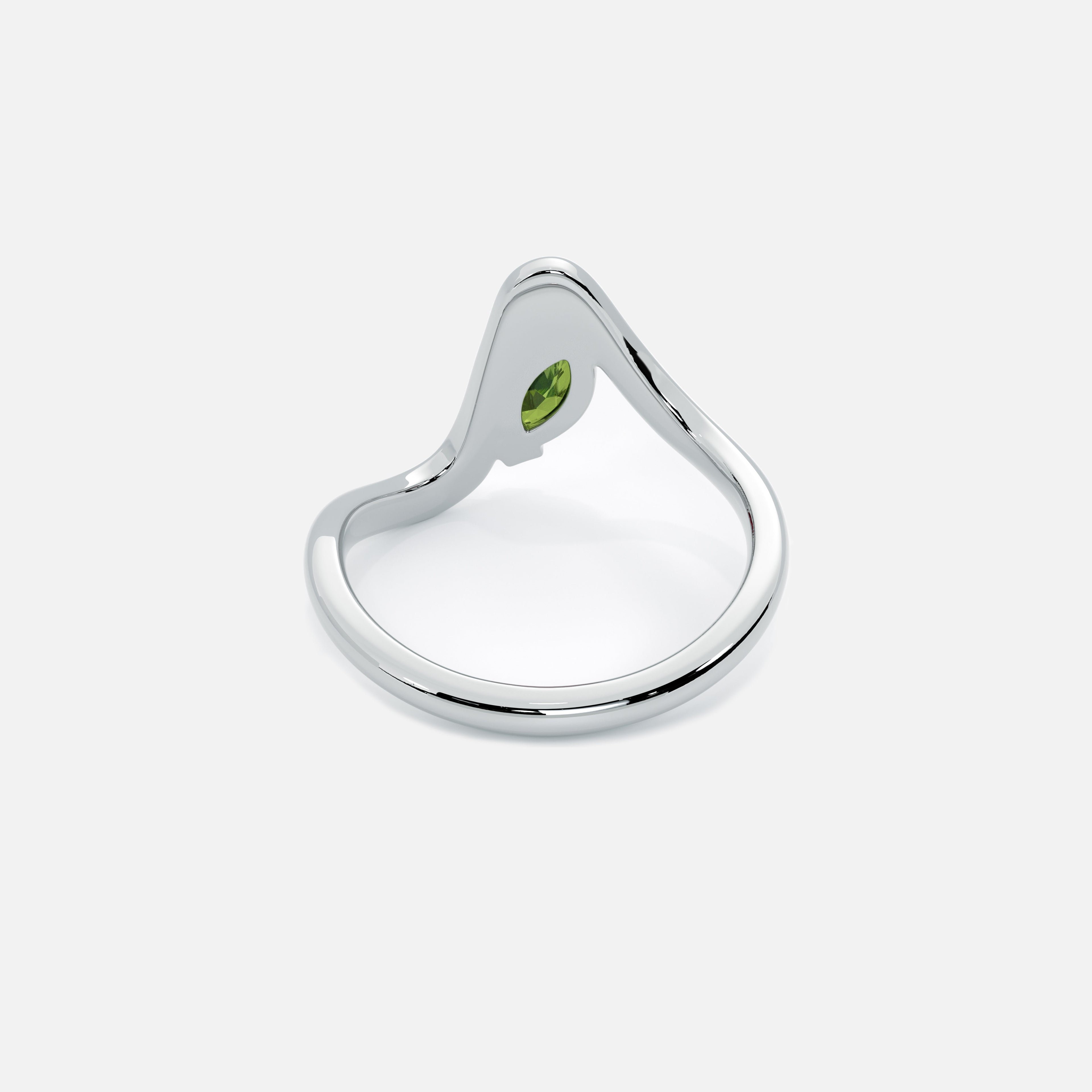 SORA Light Green Diamond Pinky Ring JAUR