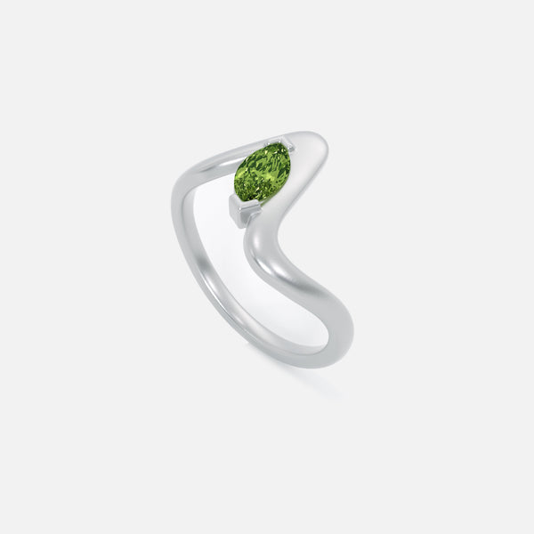 SORA Light Green Diamond Pinky Ring JAUR