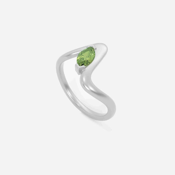 SORA Light Green Lab Diamond Pinky Ring JAUR