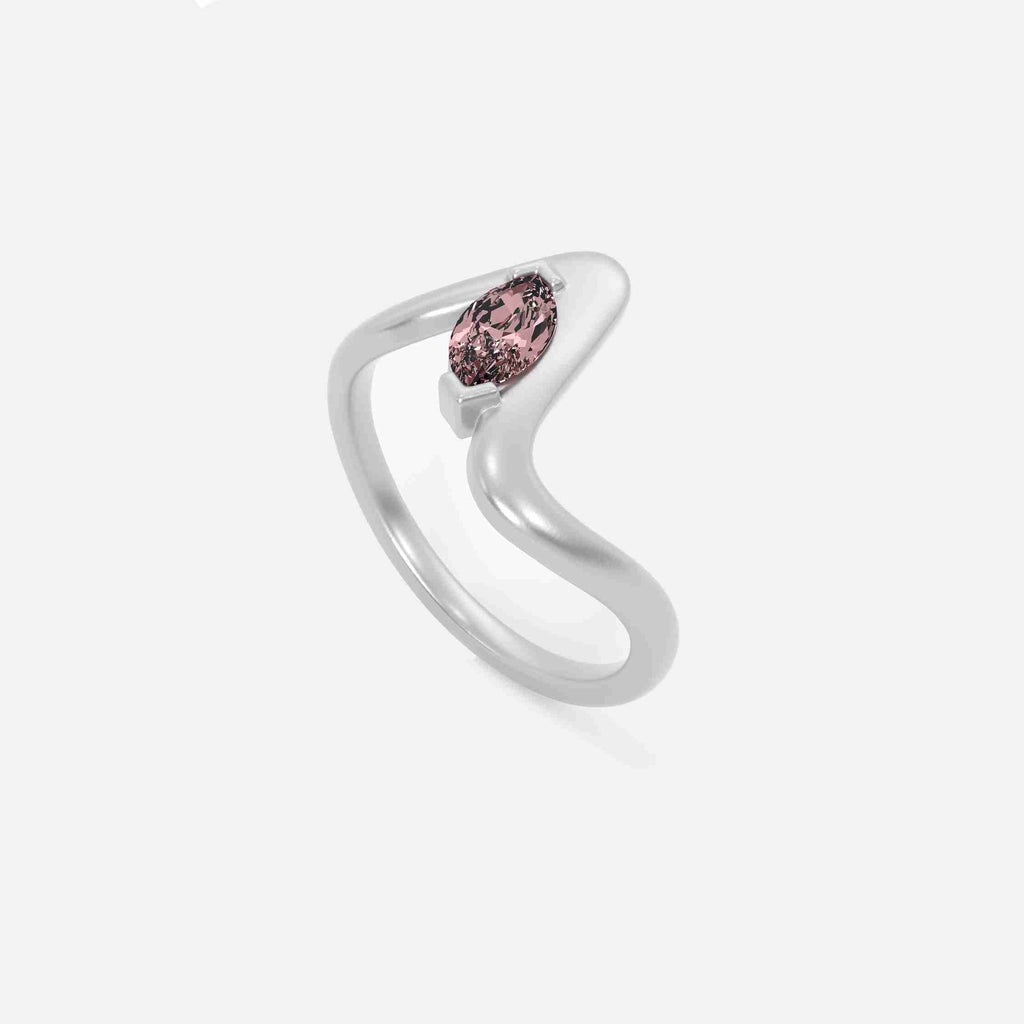 SORA Pink Lab Diamond Pinky Ring
