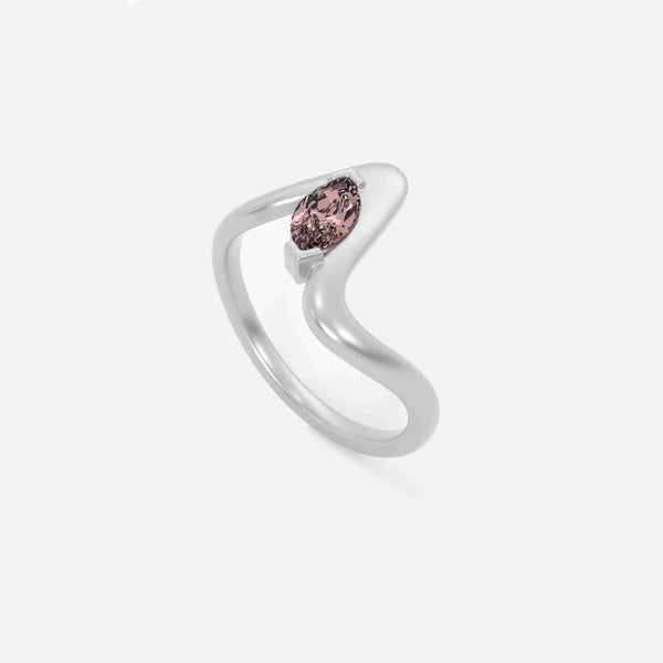 SORA Pink Lab Diamond Pinky Ring