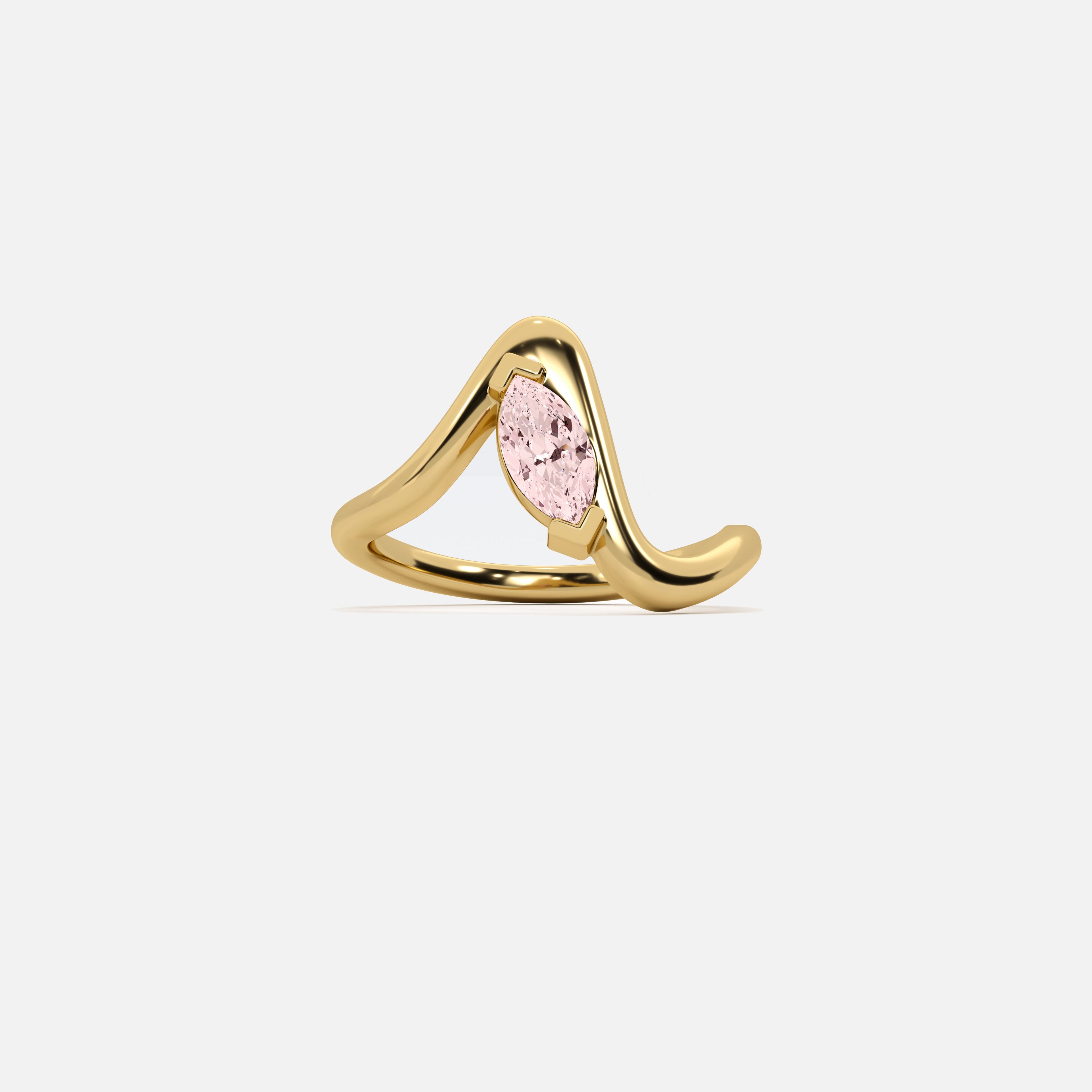 SORA Pink Diamond Pinky Ring JAUR