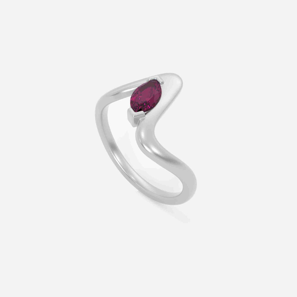 SORA Pink Sapphire Pinky Ring