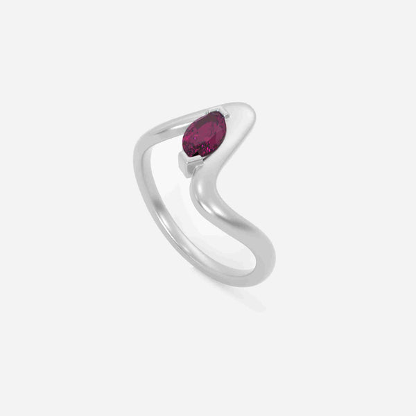 SORA Pink Sapphire Pinky Ring