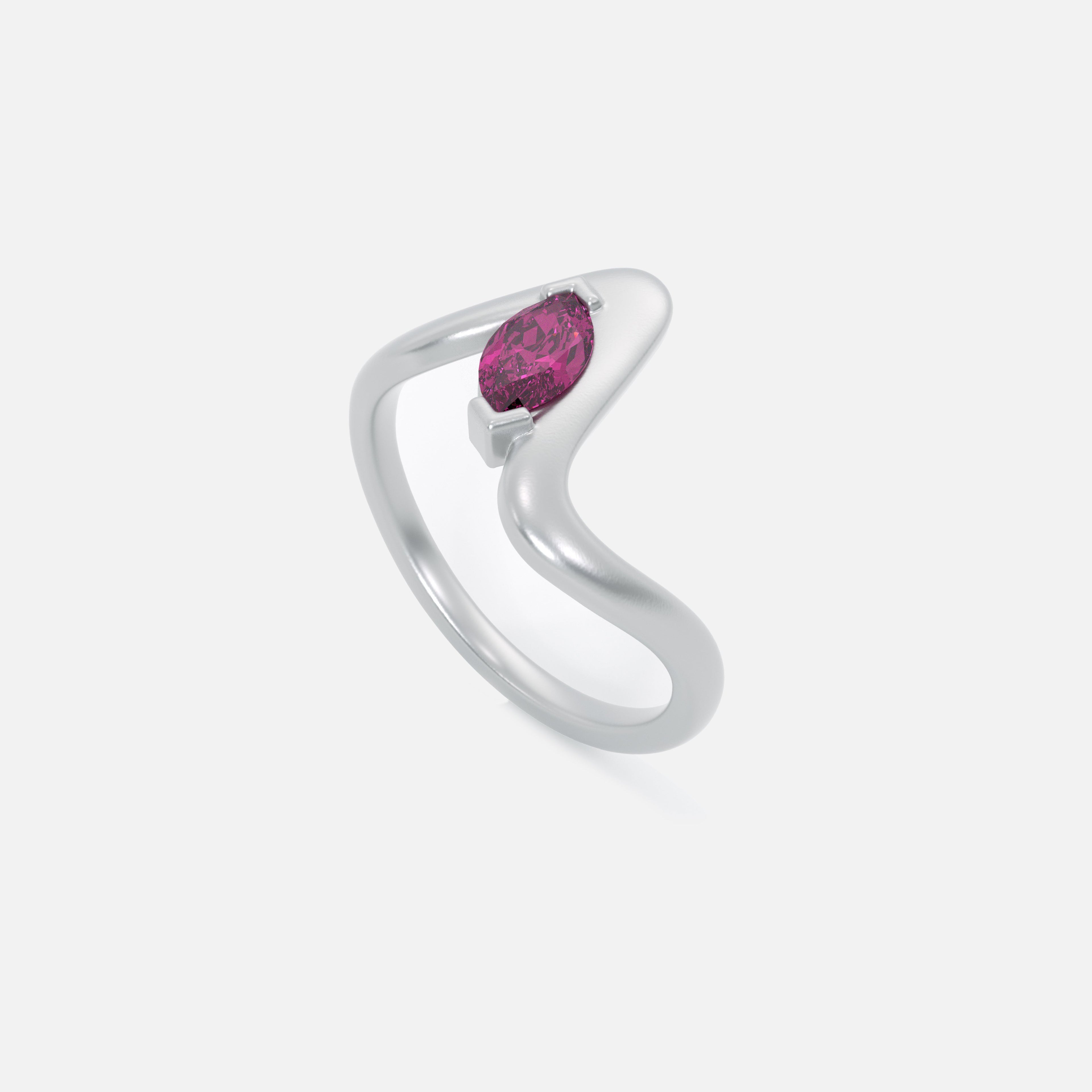 SORA Pink Sapphire Pinky Ring JAUR