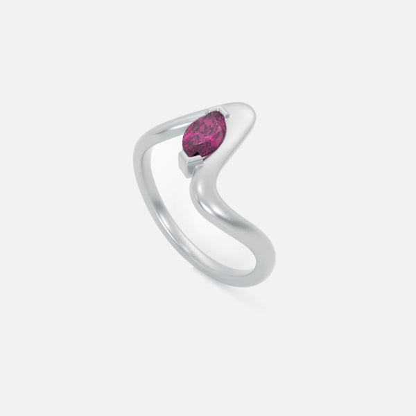 SORA Pink Sapphire Pinky Ring JAUR