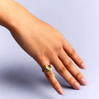 SORA Red Garnet Pinky Ring JAUR