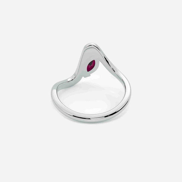 SORA Red Garnet Pinky Ring