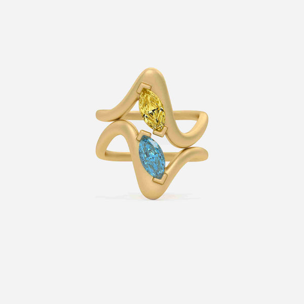 SORA Red Garnet Pinky Ring