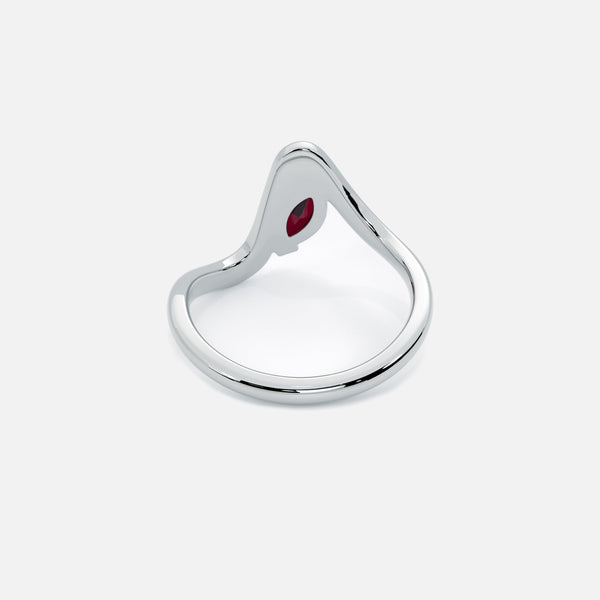 SORA Red Garnet Pinky Ring JAUR