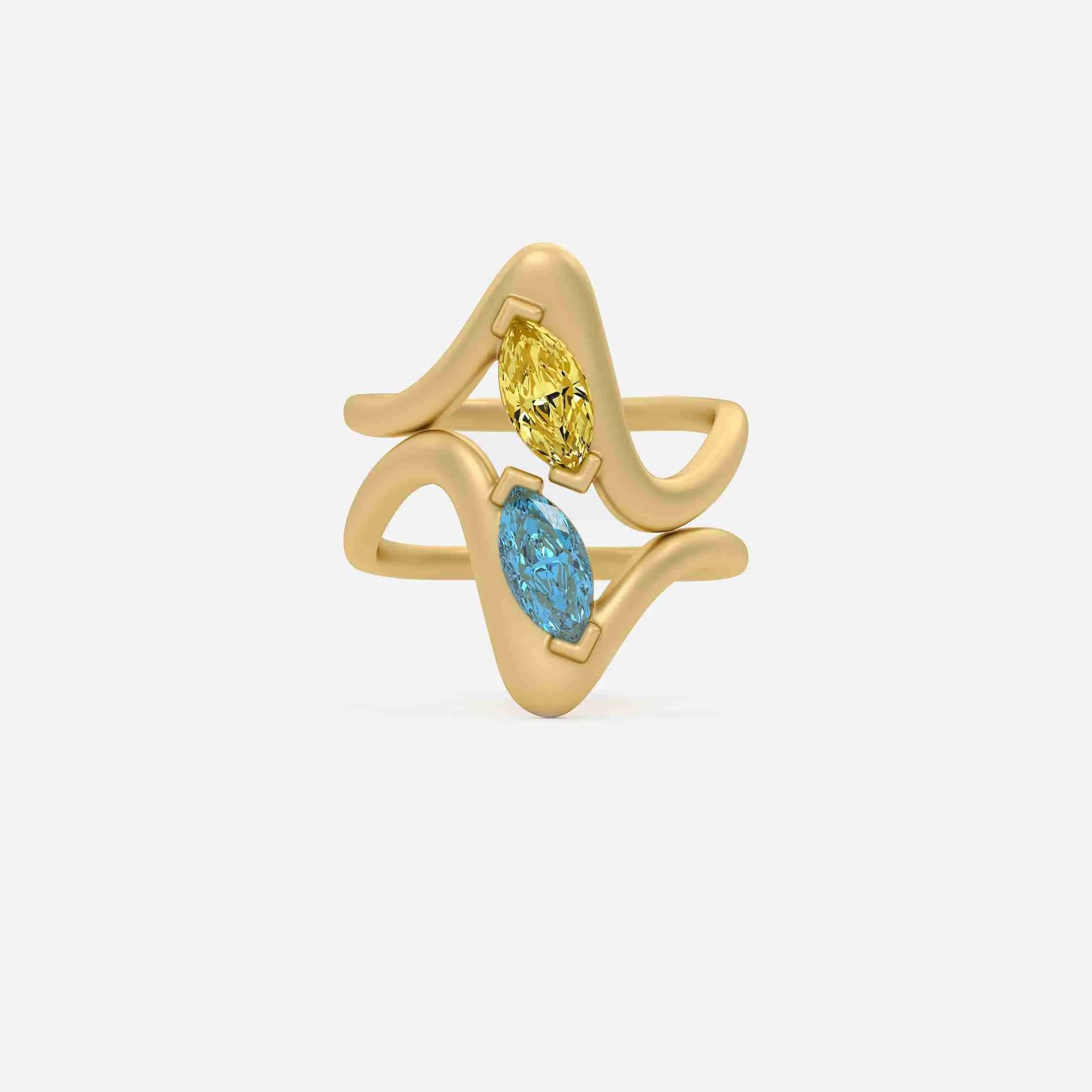 SORA Red Garnet Pinky Ring JAUR