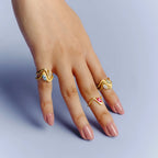 SORA White Lab Diamond Pinky Ring JAUR