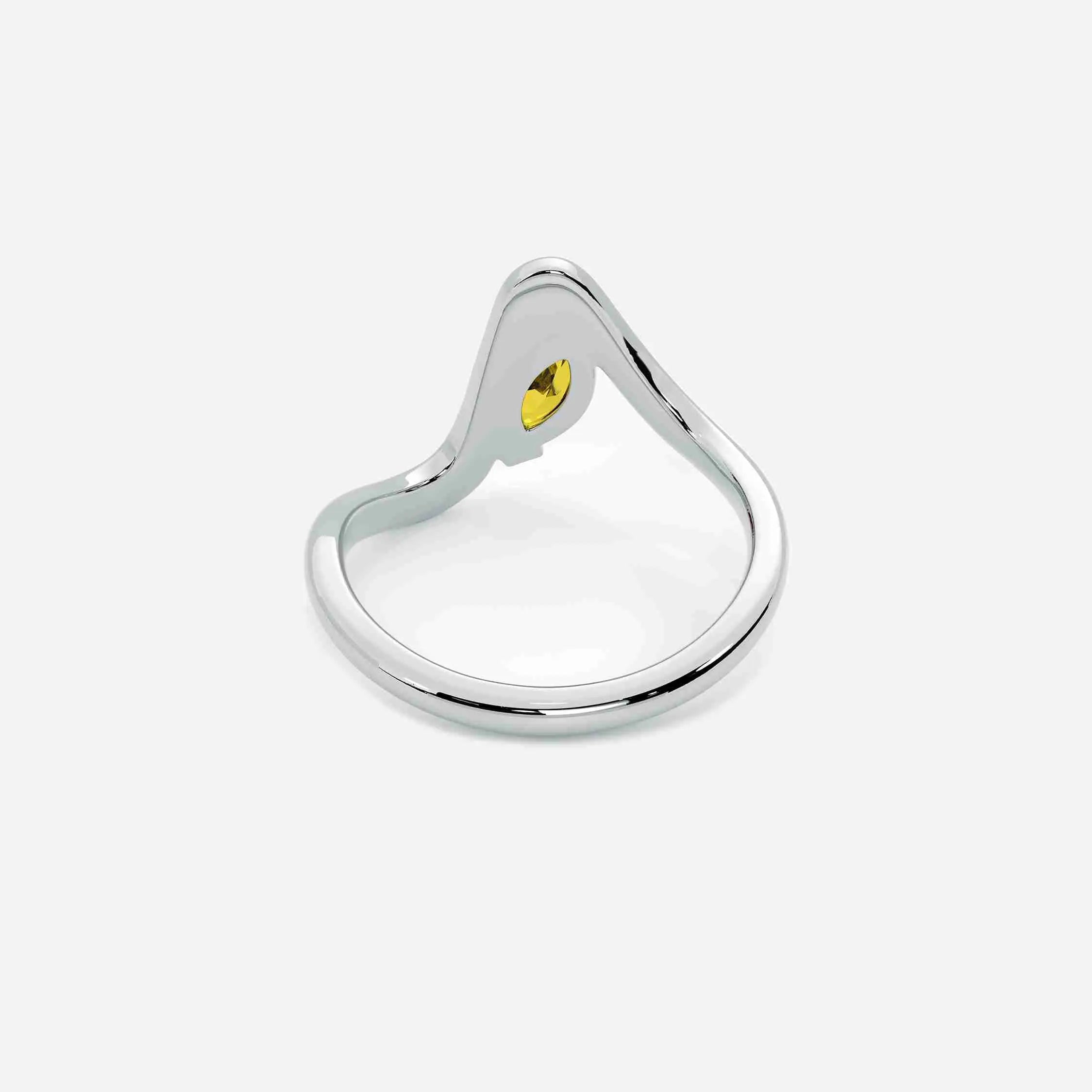 SORA Yellow Lab Diamond Pinky Ring JAUR