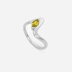 SORA Yellow Lab Diamond Pinky Ring JAUR