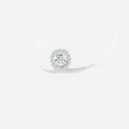 Lab Grown Diamond Snail Diamond Climber in White Gold – Front View | JAUR