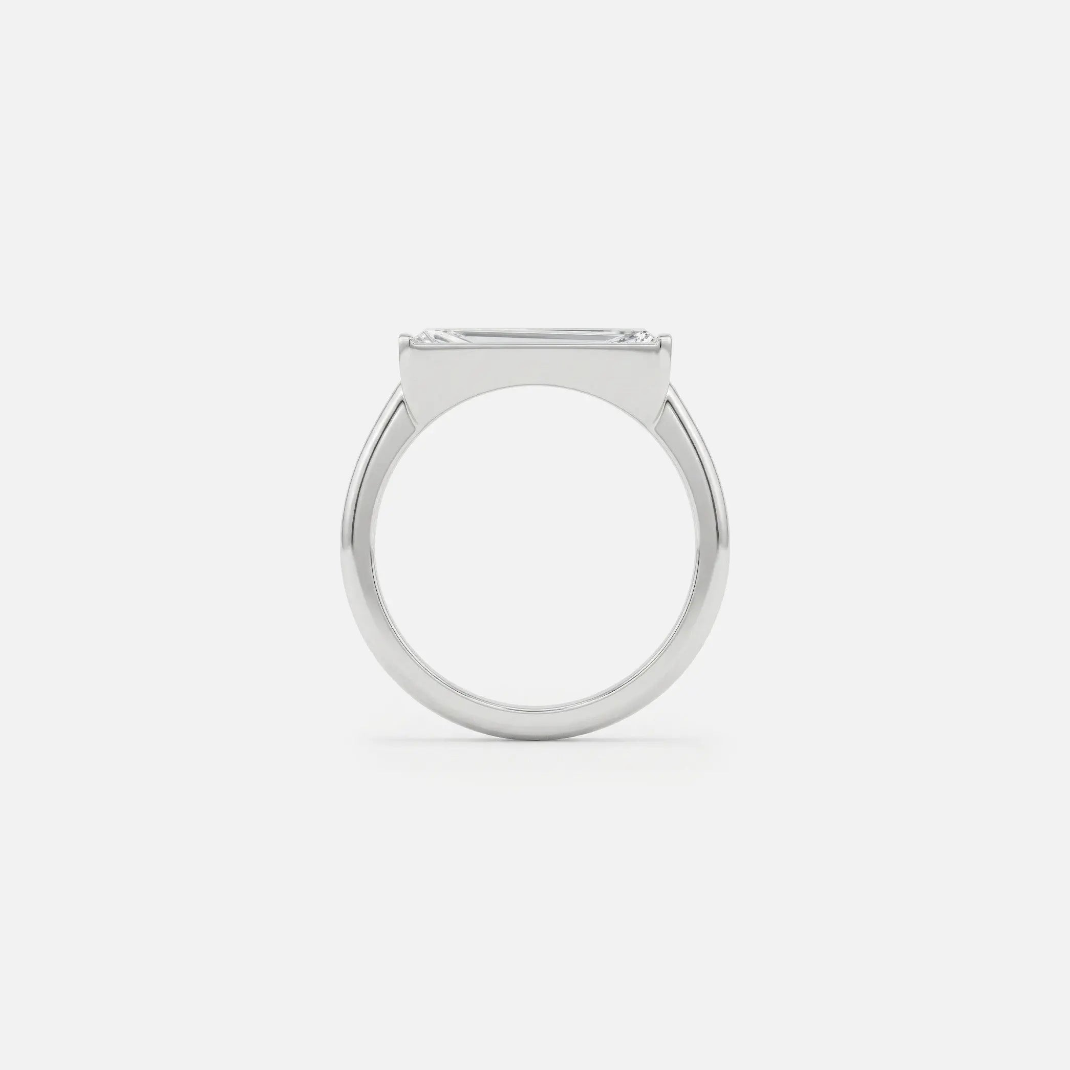 Lab Grown Diamond The Taper Ring in White Gold | JAUR