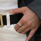 Lab Grown Diamond The Taper Ring in Yellow Gold | JAUR