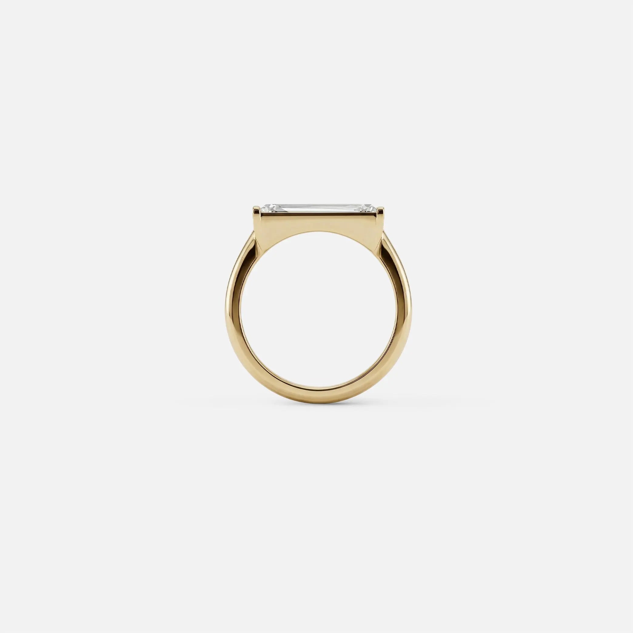 Lab Grown Diamond The Taper Ring in Yellow Gold | JAUR