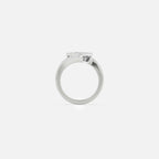 Lab Grown Diamond The Tilt Ring in White Gold – View 5 | JAUR