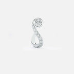 Round Treble Clef Diamond Hoop JAUR