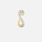 Round Treble Clef Diamond Hoop JAUR