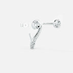 Round Treble Clef Diamond Hoop JAUR