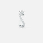Round Treble Clef Diamond Hoop JAUR