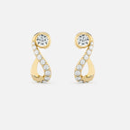 Round Treble Clef Diamond Hoop JAUR