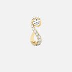 Round Treble Clef Diamond Hoop JAUR