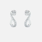 Round Treble Clef Diamond Hoop JAUR