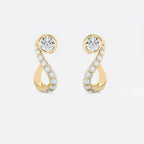 Round Treble Clef Diamond Hoop JAUR