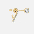 Round Treble Clef Diamond Hoop JAUR