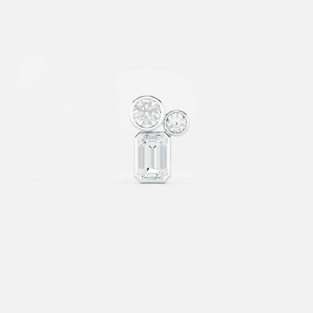 Two Round & Emerald Diamond Jacket JAUR