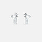 Two Round & Emerald Diamond Jacket JAUR
