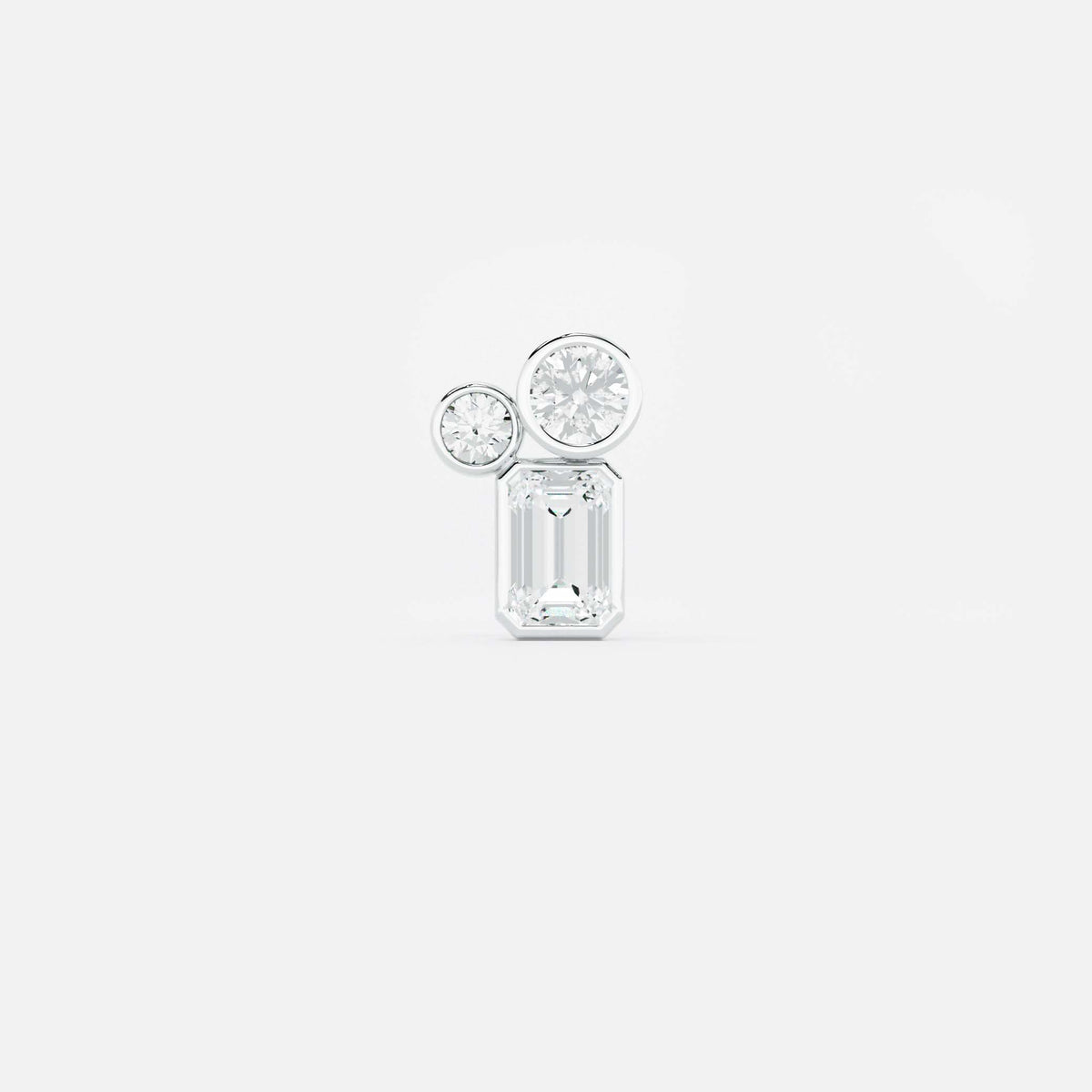 Two Round & Emerald Diamond Jacket JAUR