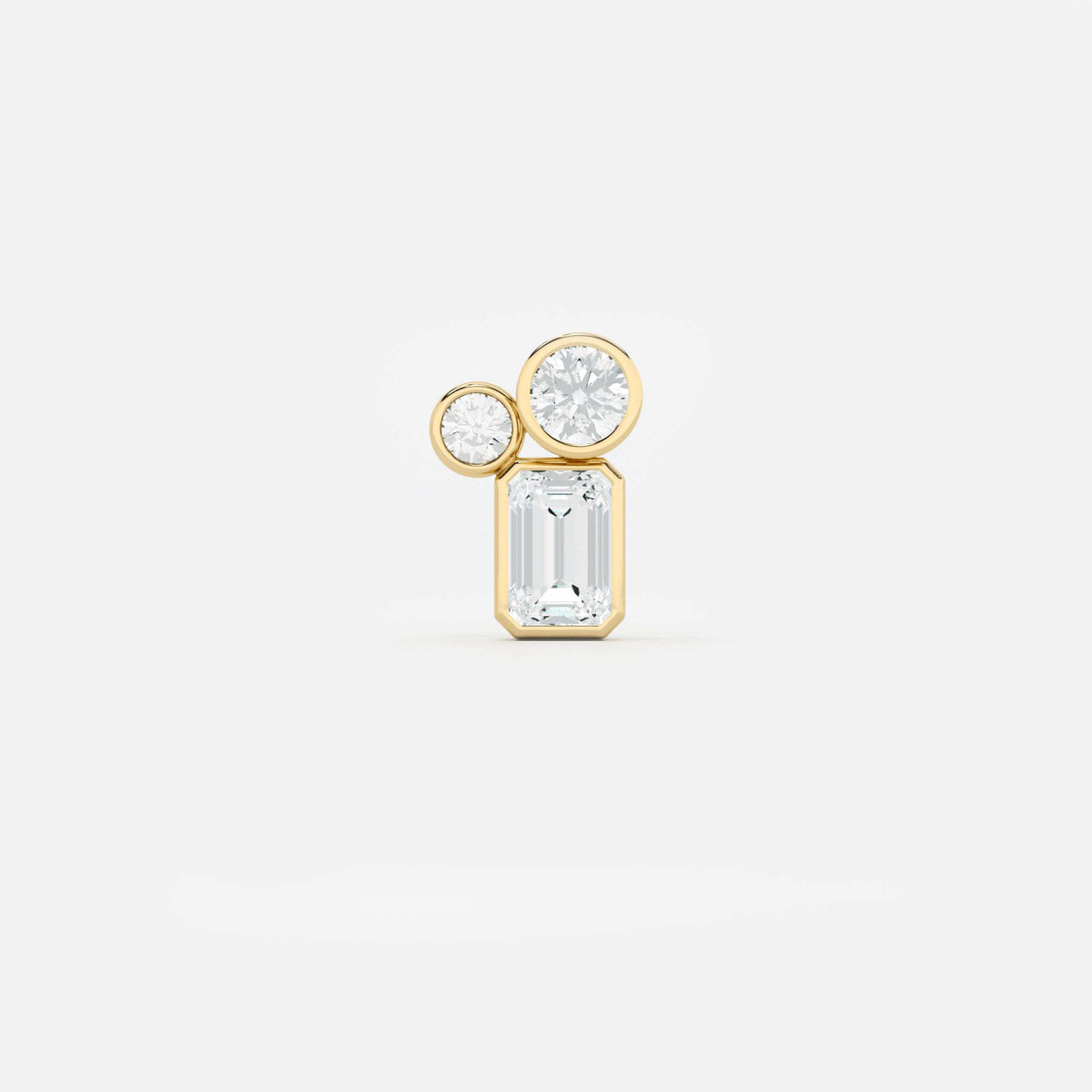 Two Round & Emerald Diamond Jacket JAUR
