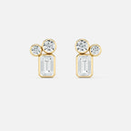 Two Round & Emerald Diamond Jacket JAUR
