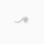 Lab Grown Diamond Wave Diamond Climber in White Gold – Front View | JAUR