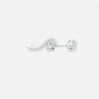 Lab Grown Diamond Wave Diamond Climber in White Gold – View 4 | JAUR