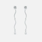 Mini Wave Diamond Drop Earrings JAUR