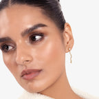 Mini Wave Diamond Drop Earrings JAUR