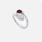 NOOR White Diamond and White Diamond Pinky Ring JAUR