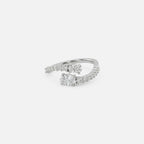 Lab Grown Diamond The Orbit Ring in White Gold – View 4 | JAUR