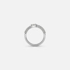 Lab Grown Diamond The Orbit Ring in White Gold – View 5 | JAUR