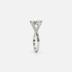 Lab Grown Diamond The Orbit Ring in White Gold – View 6 | JAUR