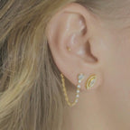 Curved Organic Earring
