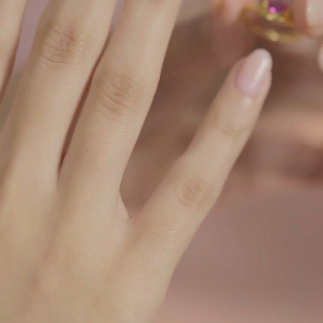 EIRA Pink Sapphire Pinky Ring