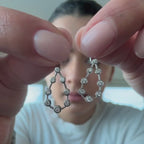 Pear Diamond Drop Earrings
