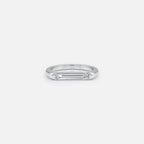Lab Grown Diamond The Bar Ring in White Gold – View 4 | JAUR